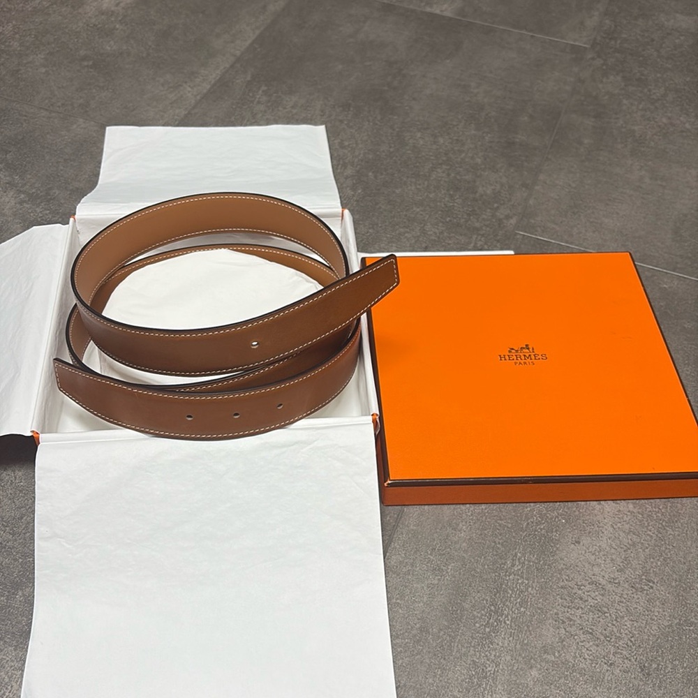 RARE!!! BNIB Authentic Hermes Barenia Leather Belt